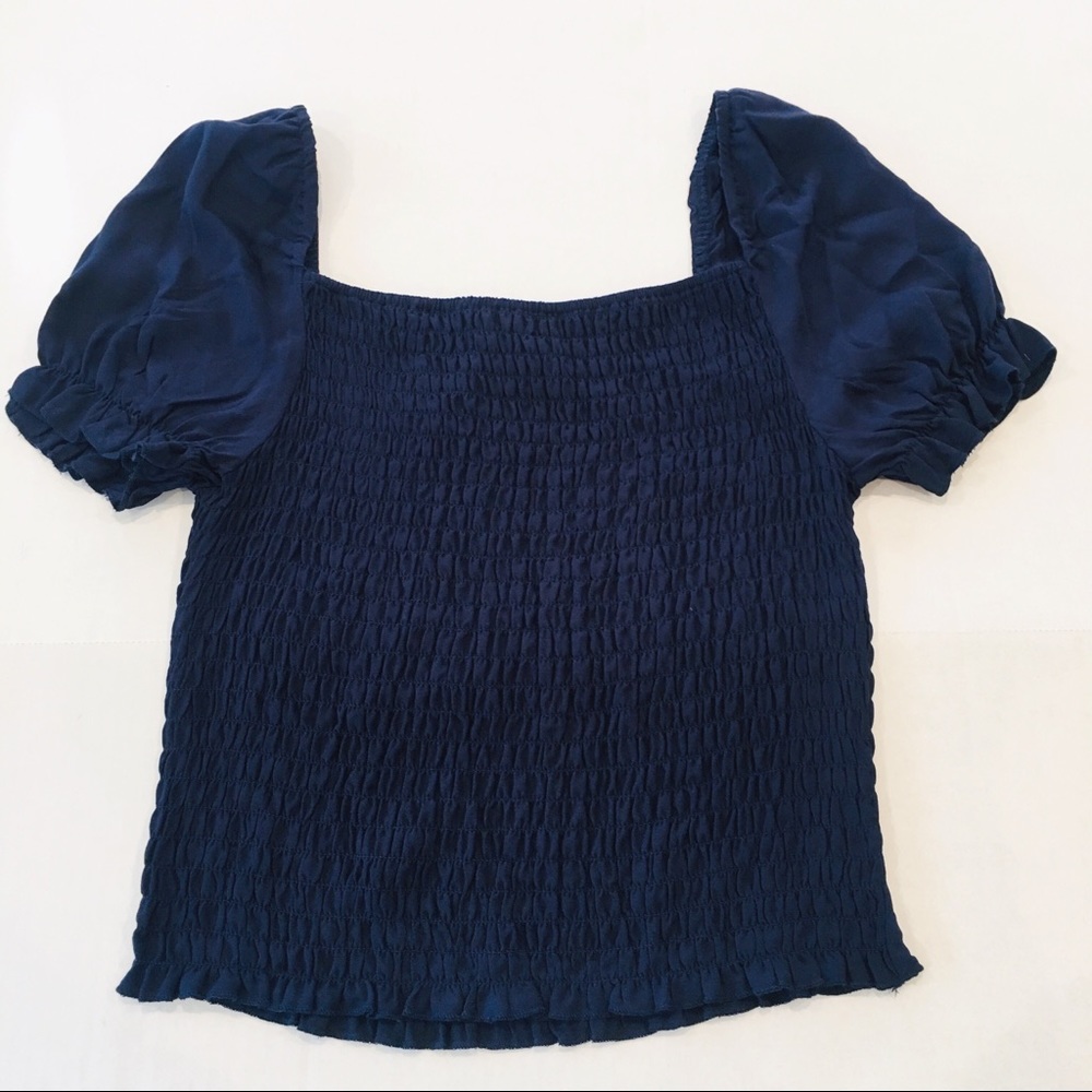NWT Urban Outfitters Romantics Blouse Navy
